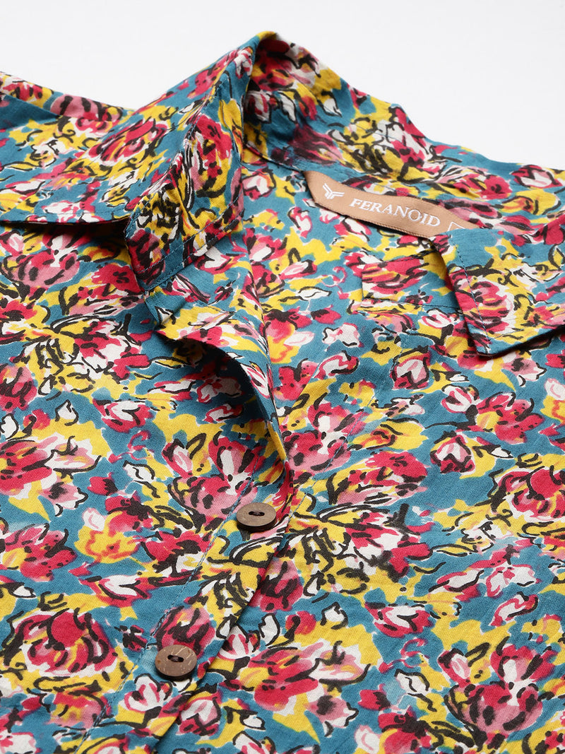 Versatile Collared Shirt with 3/4 Sleeves for Women – Elegant & Casual