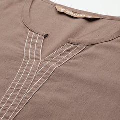 Elegant Short Kurti for Women – 3/4 Sleeves | Round Neck |