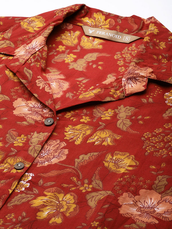 Versatile Collared Shirt with 3/4 Sleeves for Women – Elegant & Casual