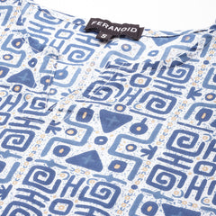 Cotton Printed V-Neck Short Kurti