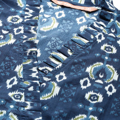 Floral Wrap Angrakha Dress – Lightweight Sleeveless Cotton Perfection