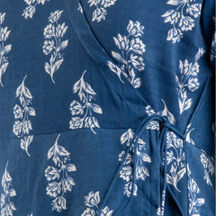 Cotton Printed Dark Blue Short Tunic