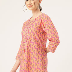 Elegant V-Cut Kurti for Effortless Style and All-Day Comfort,