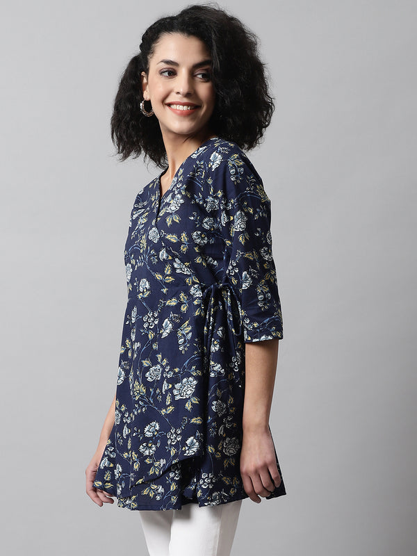 feranoid Women Cotton Angrakha Kurti