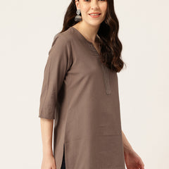 Elegant Short Kurti for Women – 3/4 Sleeves | Round Neck |