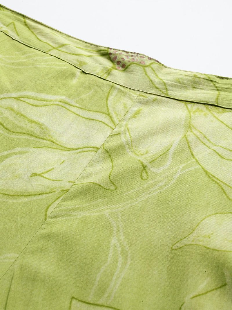 Floral Sleeveless Cotton Co-Ord Set with Choker Neckline – Pure Cotton | Sizes S–XXL