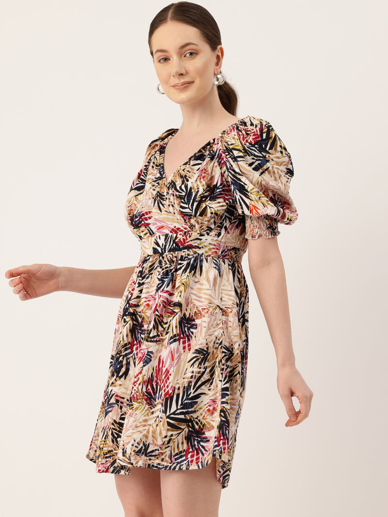 Women’s Floral Print Rayon Flared Dress | Soft & Lightweight | Casual Fit | Sizes XS–XXL