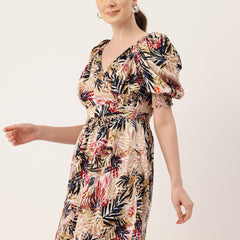 Women’s Floral Print Rayon Flared Dress | Soft & Lightweight | Casual Fit | Sizes XS–XXL