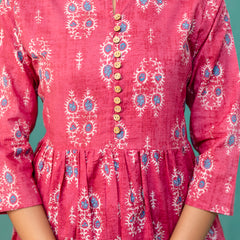 Top – Mandarin Collar, 3/4 Sleeves, Flattering Fit (Sizes S–XXL)