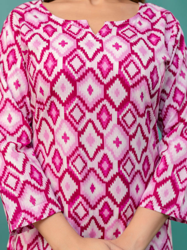 Elegant Printed top – Soft Cotton, Everyday Style, Sizes S–XXL.