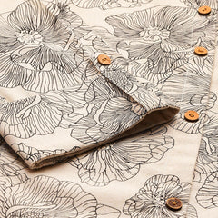 Printed Mandarin Shirt – Casual & Chic