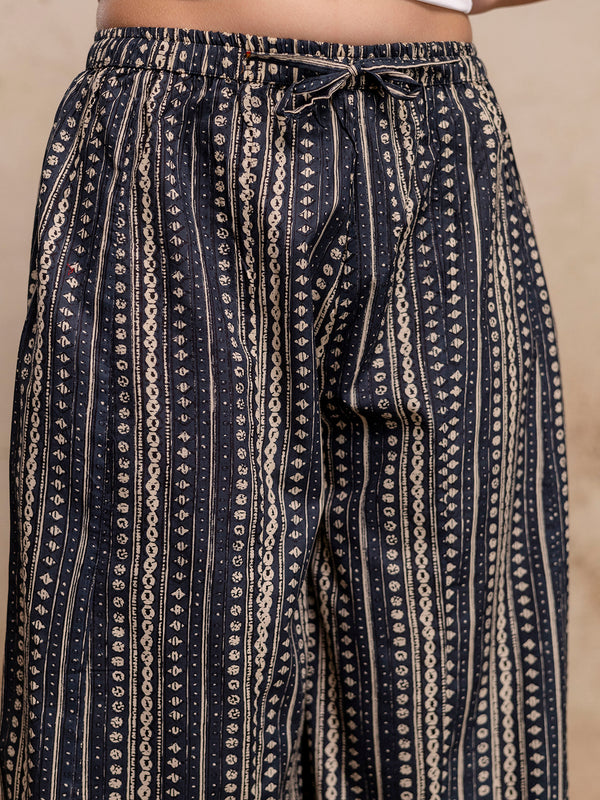 Women’s Elegant Cotton Printed Palazzos | Breathable & Flowy Fit