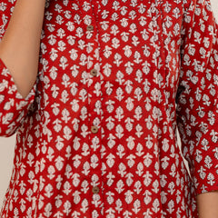 Elegant Mandarin Collar Printed Tunic – Stylish & Comfortable, Sizes