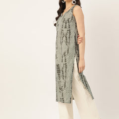V-Neck Long Kurti