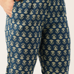 Straight Dupatta Sets - V-Neck, 3/4 Sleeves with Border Detailing, Elastic Waistband Pants with Pockets & Full-Length Dupatta (M-XXL)