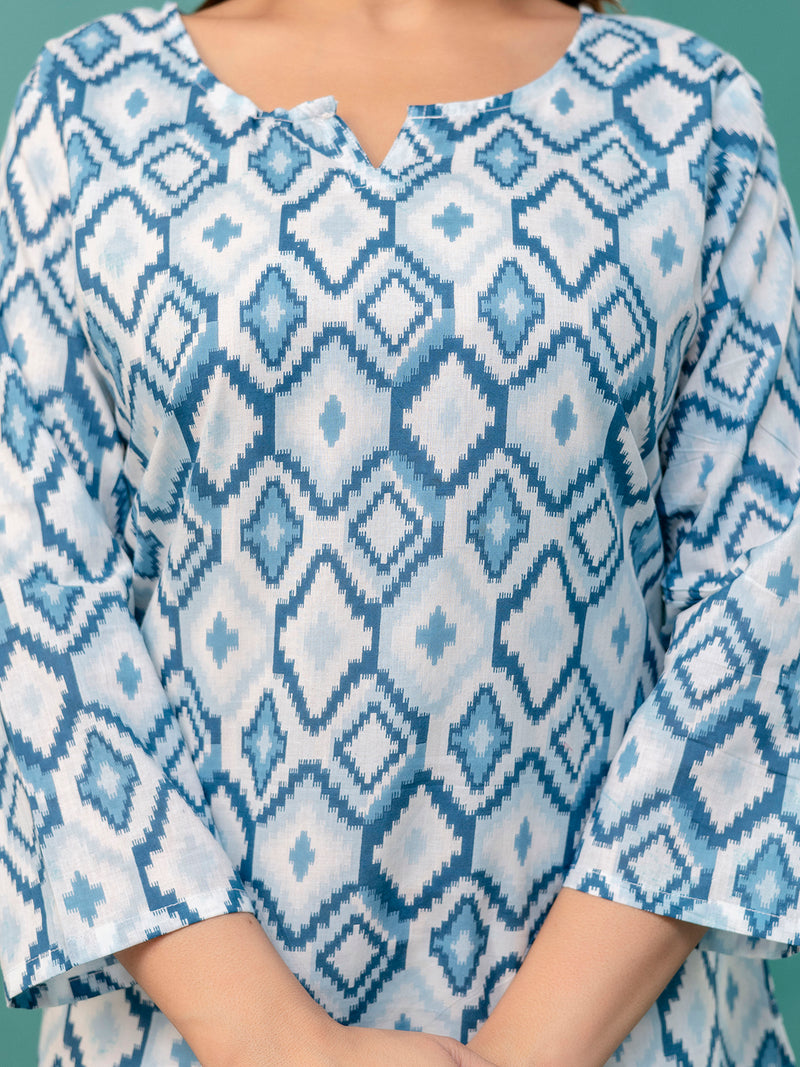 Elegant Printed top – Soft Cotton, Everyday Style, Sizes S–XXL.