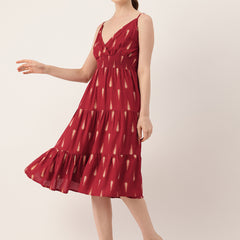 Women’s Floral Print Rayon Flared Dress | Soft & Lightweight | Casual Fit | Sizes XS–XXL