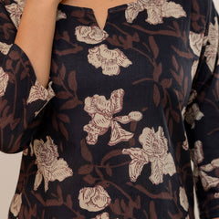 Elegant Printed Short Kurti – Soft Cotton, Everyday Style, Sizes S–XXL.