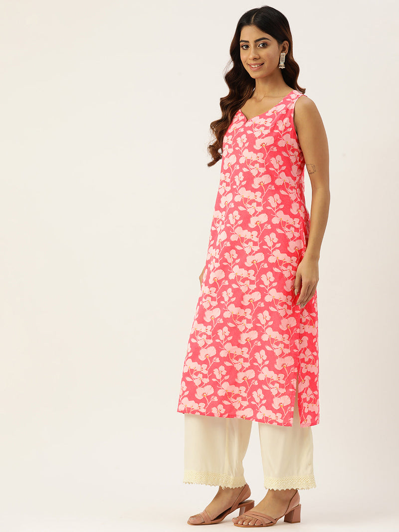V-Neck Long Kurti