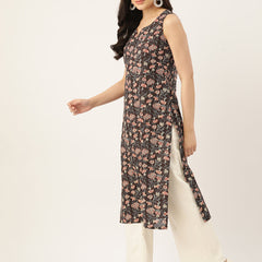 V-Neck Long Kurti