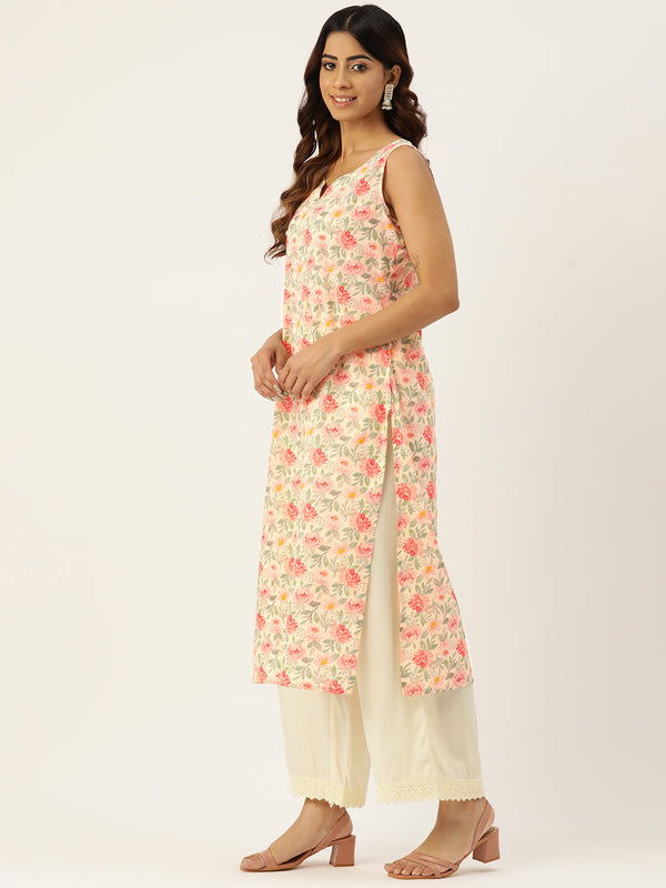 V-Neck Long Kurti