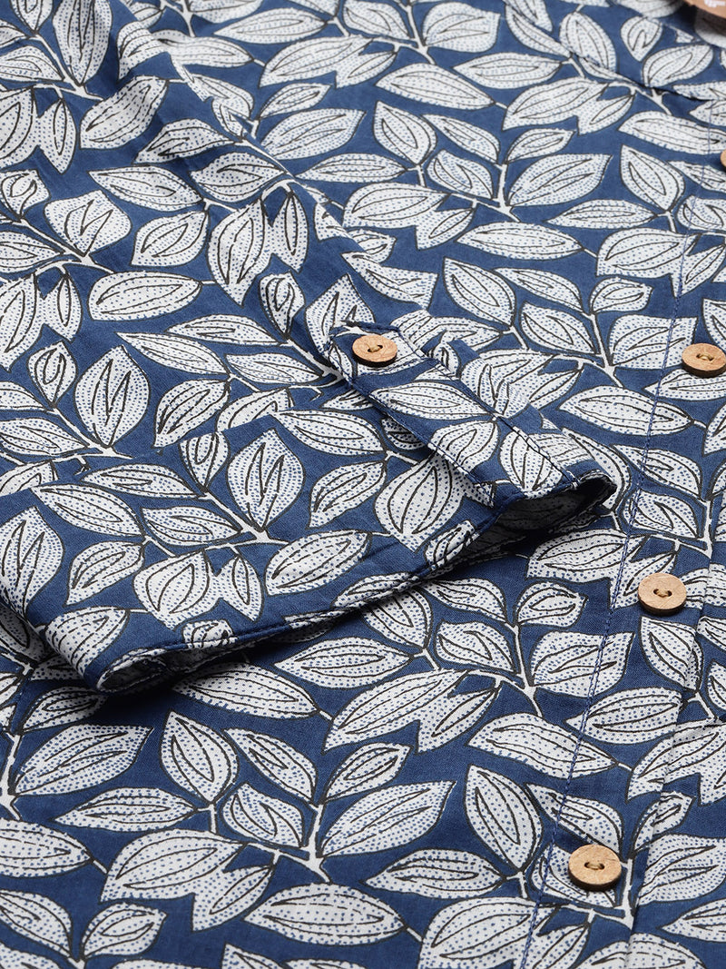 Printed Mandarin Collar top – Casual & Chic