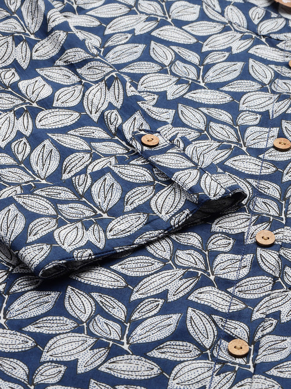 Printed Mandarin Collar top – Casual & Chic