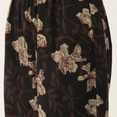 Black Elegant Collared Co-Ord Set with Frill Detail & Elasticated Pants