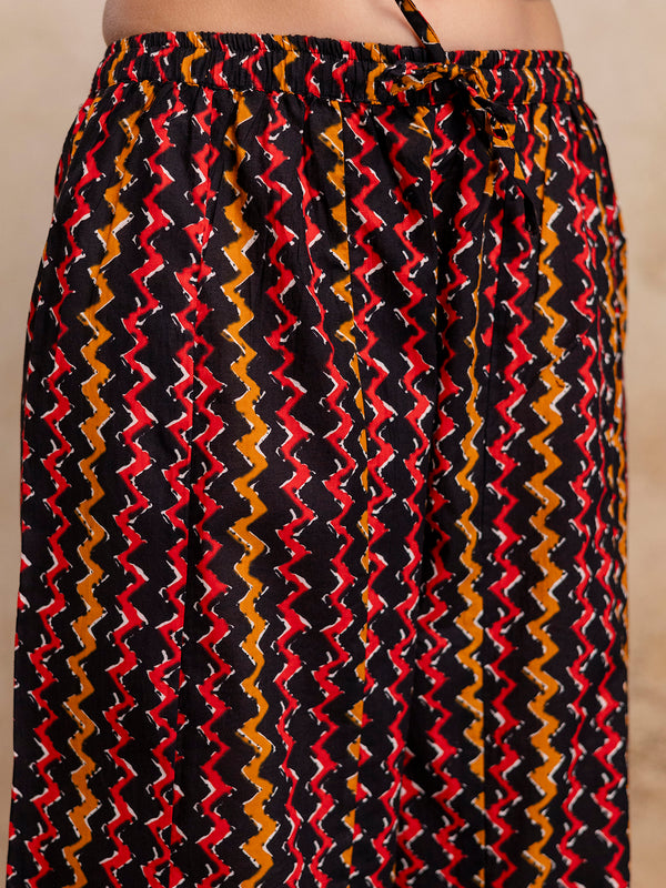 Women’s Elegant Cotton Printed Palazzos | Breathable & Flowy Fit