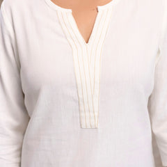 Elegant Short Kurti for Women – 3/4 Sleeves | Round Neck |