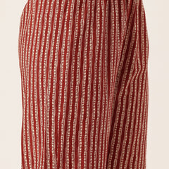 Bodered V-Neck 3-Piece Kurta Set with Ankle-Length Pants & Full-Length Dupatta (Size S-XXL).