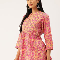 Sophisticated Mandarin Collar Tunic – Modern Elegance & All-Day Comfort, Sizes