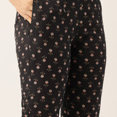 Straight Dupatta Sets - V-Neck, 3/4 Sleeves with Border Detailing, Elastic Waistband Pants with Pockets & Full-Length Dupatta (M-XXL)