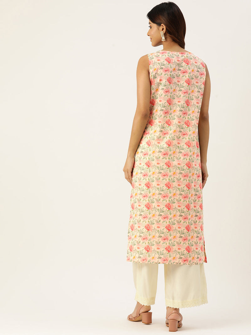 V-Neck Long Kurti
