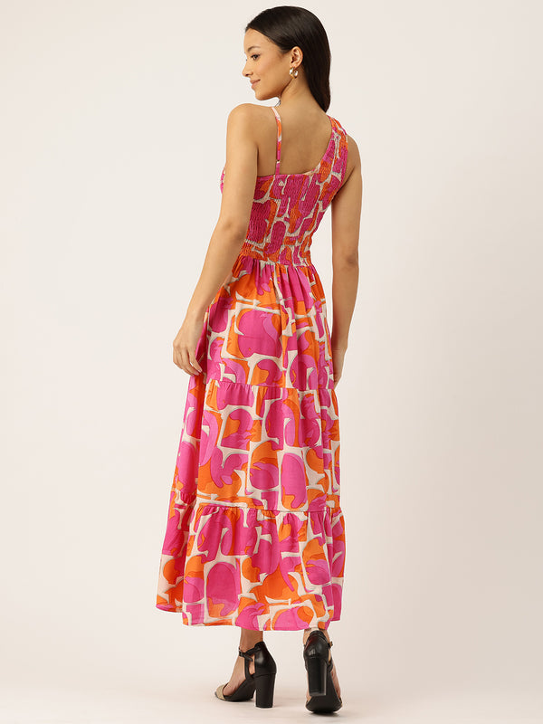 Women’s Floral Print Rayon Flared Dress | Soft & Lightweight | Casual Fit | Sizes XS–XXL