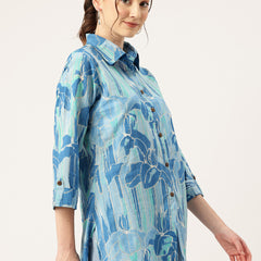 Versatile Collared top with 3/4 Sleeves for Women – Elegant & Casual