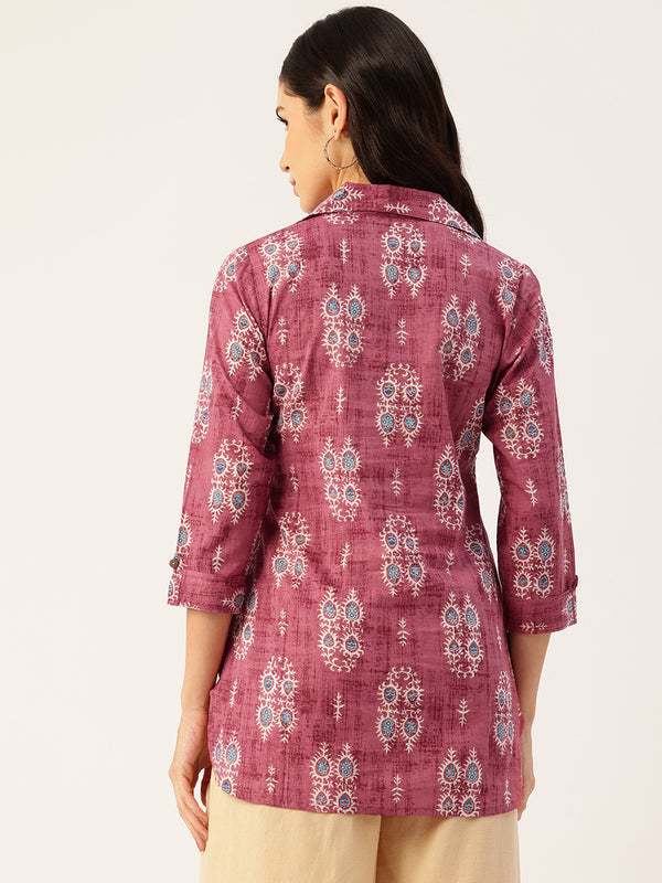 Versatile Collared Shirt with 3/4 Sleeves for Women – Elegant & Casual