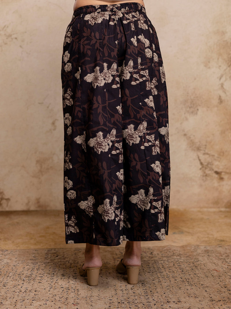 Women’s Elegant Cotton Printed Palazzos | Breathable & Flowy Fit