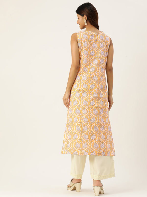 V-Neck Long Kurti