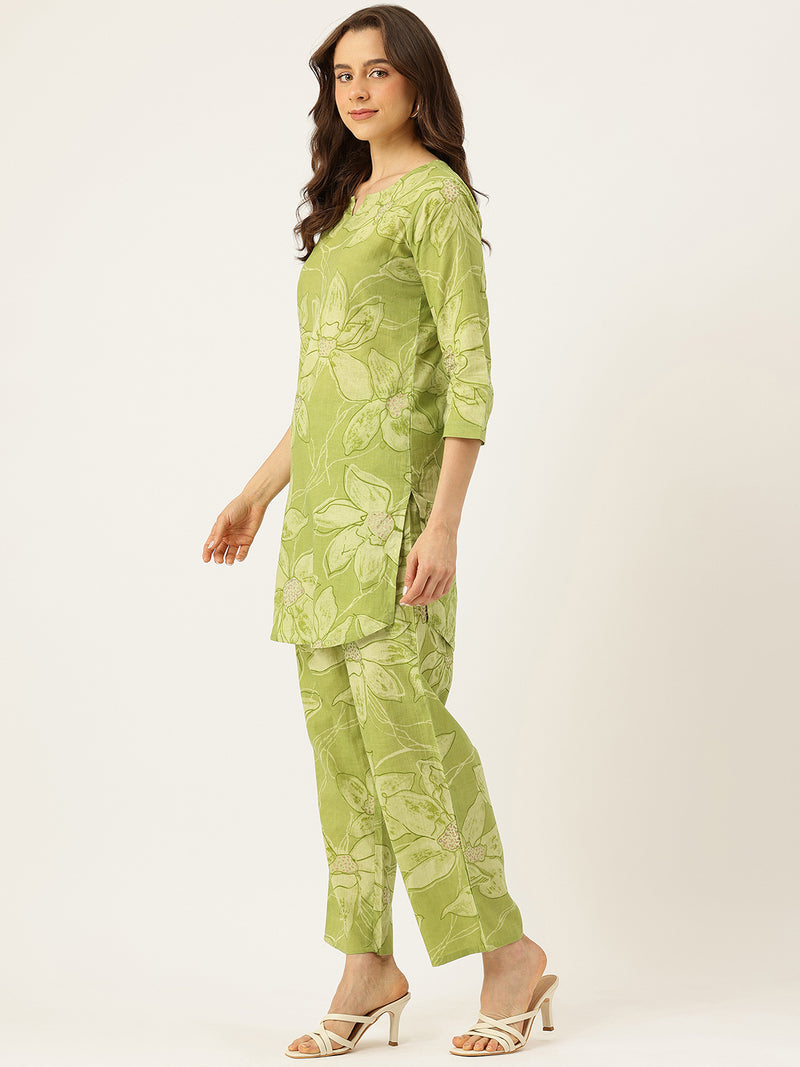 Floral Printed Cotton Co-Ord set – Breezy Prints, Chic Fit