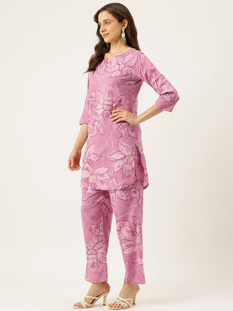 Floral Printed Cotton Co-Ord set – Breezy Prints, Chic Fit