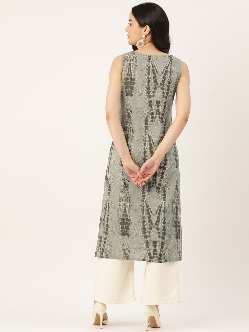 V-Neck Long Kurti