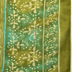 Bordered V-Neck 3-Piece Kurta Set with Ankle-Length Pants & Full-Length Dupatta (Size S-XXL).