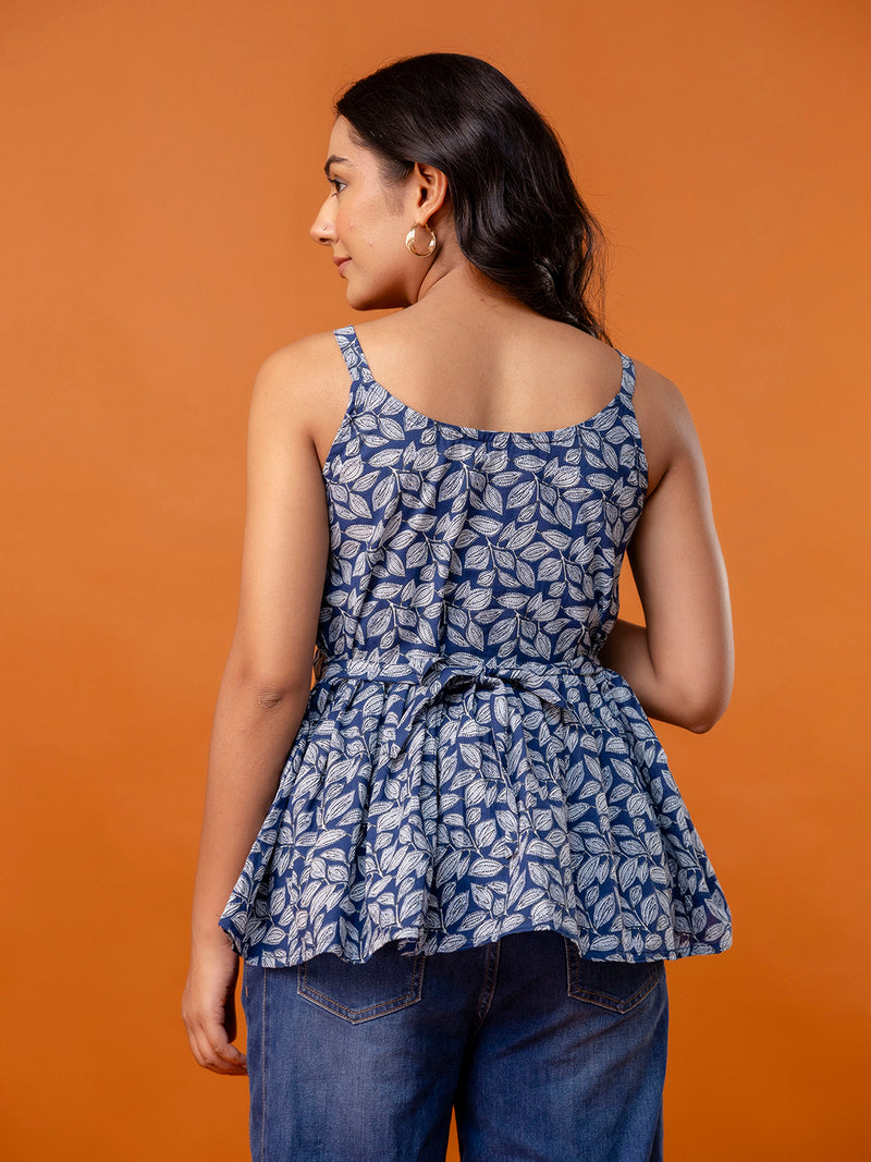 Strappy Peplum Top – Flattering Fit, All-Day Comfort, Sizes XS–XXL.