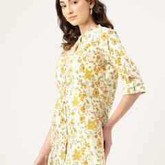 Printed Mandarin Shirt – Casual & Chic