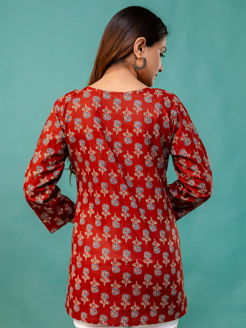 Elegant Printed top – Soft Cotton, Everyday Style, Sizes S–XXL.