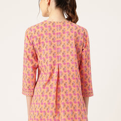 Elegant V-Cut Kurti for Effortless Style and All-Day Comfort,