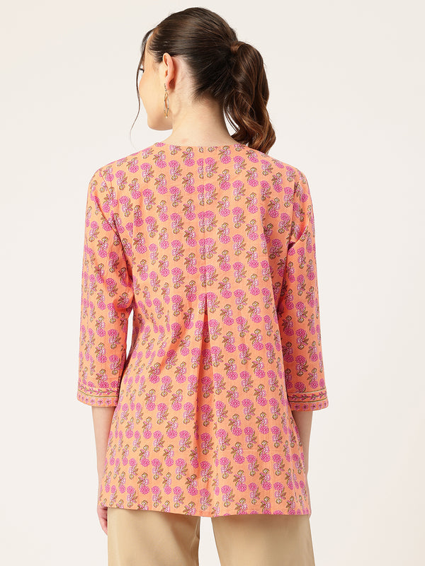 Elegant V-Cut Kurti for Effortless Style and All-Day Comfort,