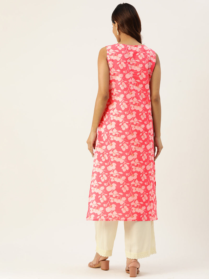 V-Neck Long Kurti