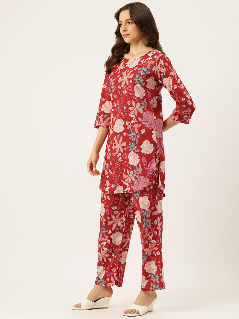 Floral Printed Cotton Co-Ord set – Breezy Prints, Chic Fit